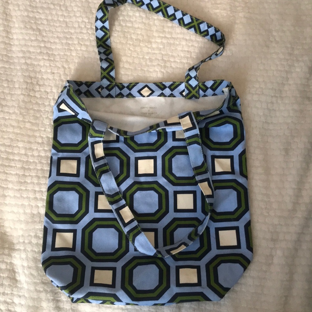 Tory Burch and David Hicks tote bag